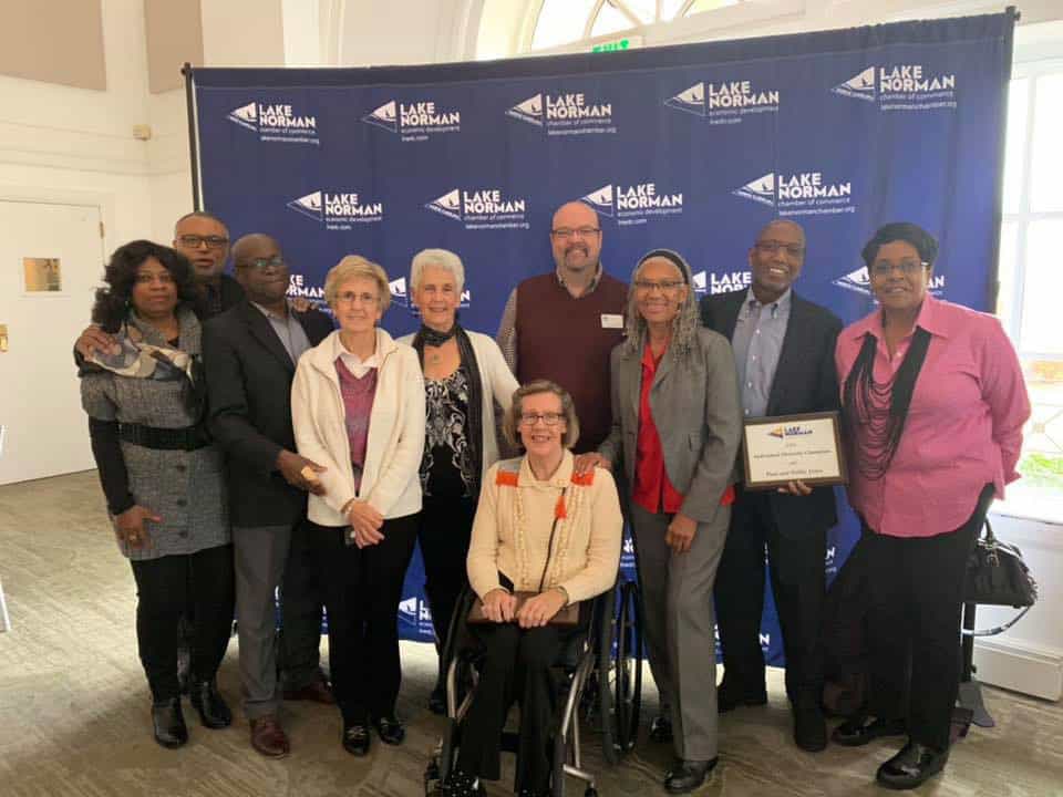 UiC receives the 2018 Lake Norman Chamber of Commerce's Individual Diversity Champions award.